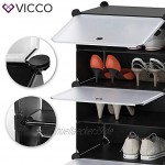 Vicco Schuhschrank modular DIY Steckregal System aus Kunststoff Garderobe Schuhregal 3 Fächer