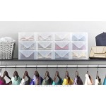 Whitmor 6362–2691–4klar Vue Collection Damen Schuh Box Set von 4 Plastik farblos Einheitsgröße