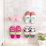 Yardwe 4 STÜCKE Wand Schuhregal Schuhorganizer Schuhablage Schuhhalter Selbstklebend Schuhe Lagerregal für Eingangstür Badezimmer Dusche mit Paste Weiß