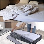2 Stück Unterbettkommode Aufbewahrungstasche für Bettdecken,Kleidung und Kissen Bettkasten Faltbare Unterbettbox mit Deckel