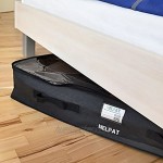 HELPAT Unterbettkommode aus Stoff 100 x 48 x 18 cm – Praktische Aufbewahrung für Kleidung & Bettdecken – Unterbett Aufbewahrungstasche transparent & flexibel für sichere Kleideraufbewahrung