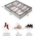 Hwalla Unterbettkommode für Schuhe Schuhaufbewahrung Stasche Unterbett & Bettkasten Aufbewahrungstasche Unterbett Schuhe Tasche