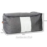 LOVE !T STORE !T – PREMIUM Jumbobag – Aufbewahrung für Bettwäsche – Aufbewahrungstasche für Decken und Kissen – 90x45x45cm – grau 676706