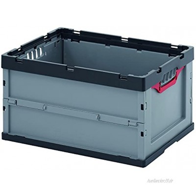 Auer Profi Faltbox 67 Liter 60 x 40 x 32 Klappbox  Kunststoffkiste Kofferraumbox verstärkte Bodenausführung stapelbar