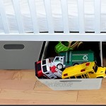 Grauer Studio-Korb aus Kunststoff – Container-Boxen für die Aufbewahrung von Zuhause oder Büro – geeignet für Regale Schubladen Wäscheschrank 25,5 x 17 x 11 cm 5 Stück