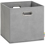 H&S Aufbewahrungsbox LEA Faltbox 33x33x33 cm Grau