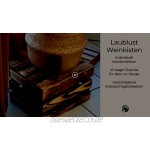 LAUBLUST Vintage Holzkisten 3er Set Geflammt | M ca. 30 x 20 x 15 cm | Weinkisten & Obstkisten Möbelkisten & Deko