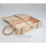 Holzboxen Set mit Deckel Holzkisten Aufbewahrungsboxen in verschiedenen Größen HB-007 D