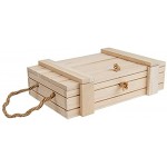 Holzboxen Set mit Deckel Holzkisten Aufbewahrungsboxen in verschiedenen Größen HB-007 D