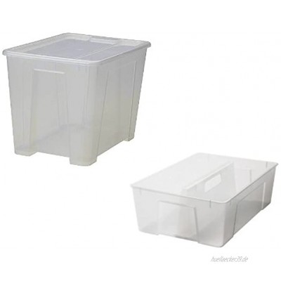 IKEA 'SAMLA' Box 22 Liter mit Deckel und Einsatz Aufbewahrungsbox