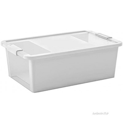 KIS Aufbewahrungsbox Bi Box 26 Liter in weiß-transparent Plastik 55x35x19 cm