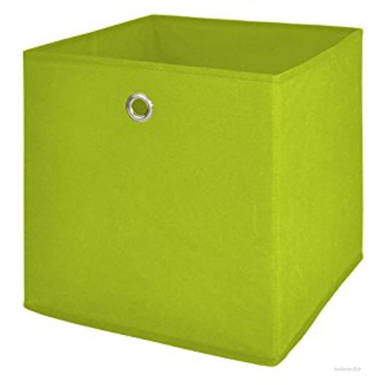 Möbel Akut Faltbox 4er Set in apfelgrün Aufbewahrungsbox für Raumteiler oder Regale