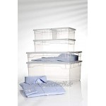 Sundis Clear Box Deep Sweater Aufbewahrungsbox 31 mit Deckel Kunststoff PP transparent 31 Liter 40 x 33,5 x 33 cm