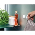 tesa Powerstrips Haken Small OVAL Selbstklebender Wandhaken für Glas Kacheln Holz Kunststoff und andere Untergründe Weiß