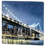 WENKO Static-Loc® Wandhaken Uno Brooklyn Bridge Befestigen ohne bohren Kunststoff PET 8 x 8 cm Mehrfarbig