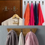 10 Stück Kleiderhaken Vintage Garderobenhaken Wand Mantelhaken mit Schrauben für Badezimmer Küche 5pcs Doppelhaken + 5pcs Einzelhaken