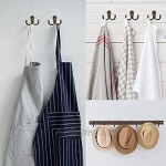 10 Stück Kleiderhaken Vintage Garderobenhaken Wand Mantelhaken mit Schrauben für Badezimmer Küche 5pcs Doppelhaken + 5pcs Einzelhaken