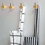 4 Stück Garderobenhaken Messing Handtuchhalter Wandhaken Gold Garderobe Kleiderhaken Handtuchhaken für Wohnzimmer Schlafzimmer Dekoration