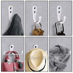 LATTCURE Vintage Kleiderhaken 12 Stück Single Kleiderbügel Wandhaken Haken Wand Metall Mantelhaken Handtuchhaken Kleiderhaken Kleiderbügel zum Schrauben（Weiß）