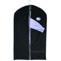 2 x Kleiderhülle Kleiderschutzhülle Kleidersack schwarz 100 x 60 cm Non noTrash2003