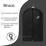 Bruce. ® 5 x Premium Kleidersack I 100 x 60 cm I Optimierte Materialstärke von 120 GSM I Hochwertige Kleiderhülle für Anzug und Kleid I Atmungsaktive Anzugtasche für Reisen