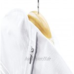 Hangerworld Atmungsaktive Kleiderhülle 152cm Weiß Kleiderschutzhülle