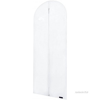 Hangerworld Atmungsaktive Kleiderhülle 152cm Weiß Kleiderschutzhülle