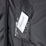 Hangerworld Extra breiter Kleidersack 112cm Schwarz Wasserabweisende PEVA Kleiderhülle