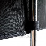Hangerworld Garderobenständer Schulterabdeckung 78cm Kleiderständer Abdeckhaube mit schwarzem Saum