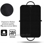 Kleidersack Anzugtasche 100 x 60cm Atmungsaktiver Reise Kleiderhülle mit Hochwertiges Wasserdichtes Material für Reisen Business