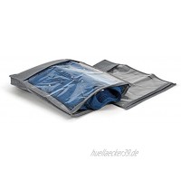 Perfetto Più Easybag Kleidersack für Hemden und Pullover Vliesstoff Aschgrau 33,0x 45,0x 5,0cm