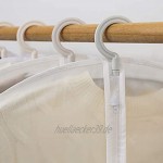 SUQ 9 Stück Kleidersack Transparente Kleiderhüllen Abdeckung Atmungsaktiv Insektensichere Kleidersäcke Kleiderschutzhüllen Tasche Staubfrei Feuchtigkeitsabweisend Garment Staubbeutel 3 Größen