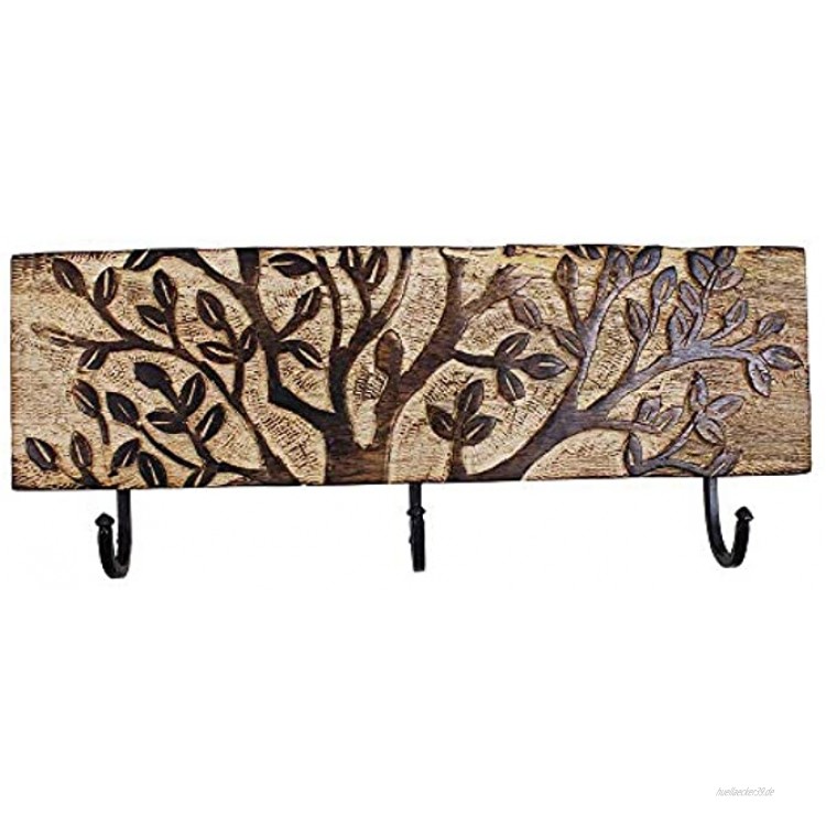 Ajuny Schlüsselhaken mit schönem Baum-Design aus Holz dekorativer Aufhänger Heimdekoration Geschenke