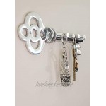 Comfify Dekorativer Schlüsselhalter zur Wandmontage mehrere Schlüsselhaken handgegossenes Aluminium modernes Design polierte Oberfläche mit Schrauben und Dübeln