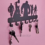 heavenlykraft Avengers Wand montiert Metall Schlüsselhalter Organizer Metall Key Haken 26,9x 19,1x 2cm