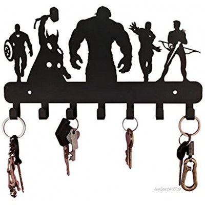 heavenlykraft Avengers Wand montiert Metall Schlüsselhalter Organizer Metall Key Haken 26,9x 19,1x 2cm