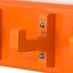 Homestyle4u 1036 Schlüsselhaken Wand Schlüsselboard Schlüsselbrett Holz Orange