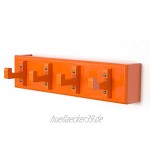 Homestyle4u 1036 Schlüsselhaken Wand Schlüsselboard Schlüsselbrett Holz Orange