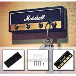 Marshall Schlüsselhalter Jack-Rack 2.0 JCM800 Gitarre Key chain Gitarren-Amp-Schlüssel-Halter-Haken Wandmontage Schöner wohnen Color : Keyholder Set Black