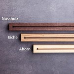 WOODS Schlüsselbrett Holz in 20cm in Bayern handgefertigt I Schlüsselhalter Ahorn Moderne Schlüsselleiste als Board I Schlüssel-Aufhänger aus Ahornholz I Schlüsselleiste Landhaus Design