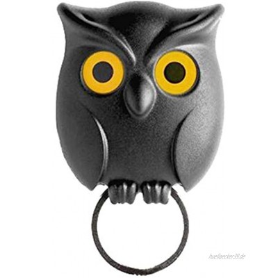 XHXseller Schlüsselhalter Wall Key Organizer Schlüsselhalter Owl Form Schlüsselhaken Organizer Wall Mounted Magnetic Durable Einzigartige Schlüsseldekoration aus Kunststoff selbstklebendes Design