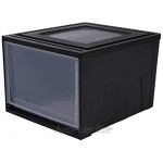 Basics L Black Clear stapelbare Schublade 'Maxi Drawer' Plastik schwarz groß
