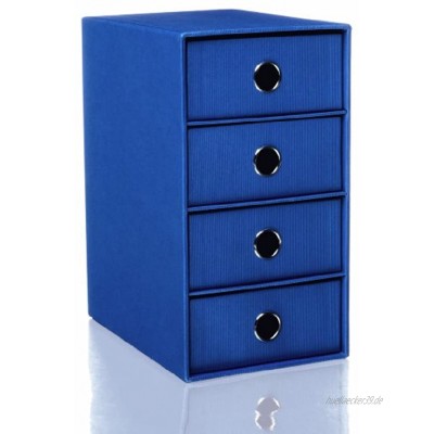 Rössler S.o.h.o. Schubladenbox mit 4 Schubladen blau