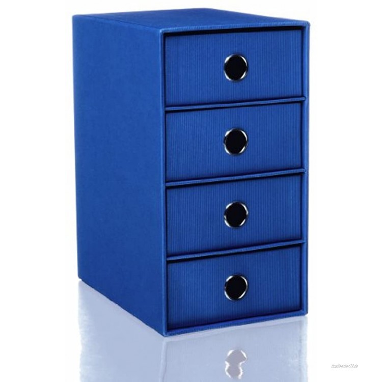 Rössler S.o.h.o. Schubladenbox mit 4 Schubladen blau