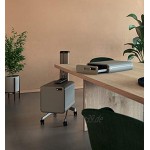 SIGEL MI200 Office Caddy Workplace einseitig Rollcontainer 48,9x32,4x98 cm Metall dunkelgrau