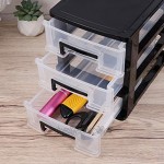 VOSAREA Schubladenbox aus Kunststoff für den Tisch Schreibtisch Organizer Make-up-Organizer für Schubladen drei Schichten