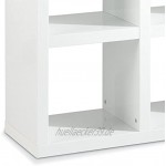 Regal Raumteiler Raumtrenner Standregal | 10 Fächer | Weiß Hochglanz | B H L: 83x203x35 cm