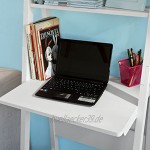 SoBuy FRG60-W Modernes Bücherregal Set mit Schreibtisch Standregal Wandregal weiß BHT ca.: 64x180x39cm