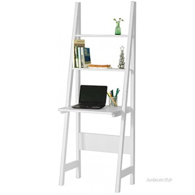 SoBuy FRG60-W Modernes Bücherregal Set mit Schreibtisch Standregal Wandregal weiß BHT ca.: 64x180x39cm