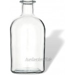 12 leere Glasflaschen Apotheker 250 ml incl. Korken zum selbst Abfüllen Likörflasche Schnapsflasche